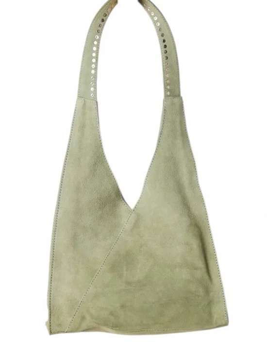 Free People Knox Studded Suede Shoulder Bag In Sage NWT - Picture 2 of 6